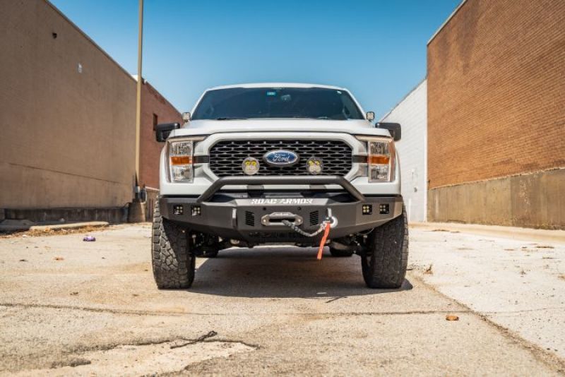 Ford F-150 Bumper - Front - Road Armor - Stealth w/Pre-Runner Guard - Tex Blk - `21-`23 Ford F-150 Bumper - Front - Road Armor - Stealth w/Pre-Runner Guard - Tex Blk - `21-`23